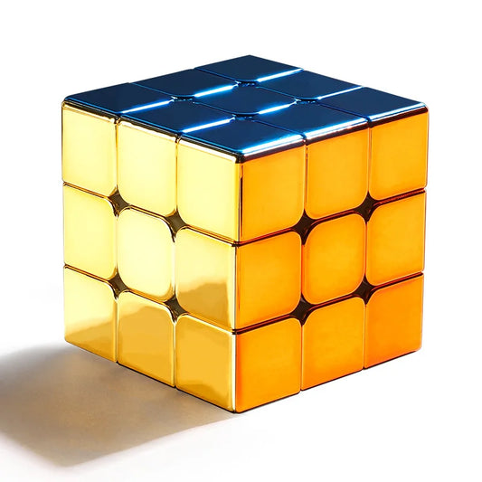 [Picube] SengSo Metal 3x3 Magnetic Golden Cubo Magic Cube Puzzle Speed Cibe M3 3x3x3 Magico Cubo Кубик Рубика Cibo Toy
